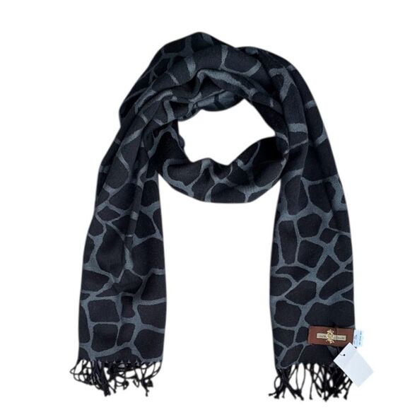 Cecchi 100% Wool Shawl Animal Print Pashmina Wrap Oversized Scarf - Picture 1 of 5